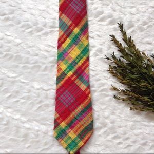 Bizarre Original plaid seersucker crazy tie